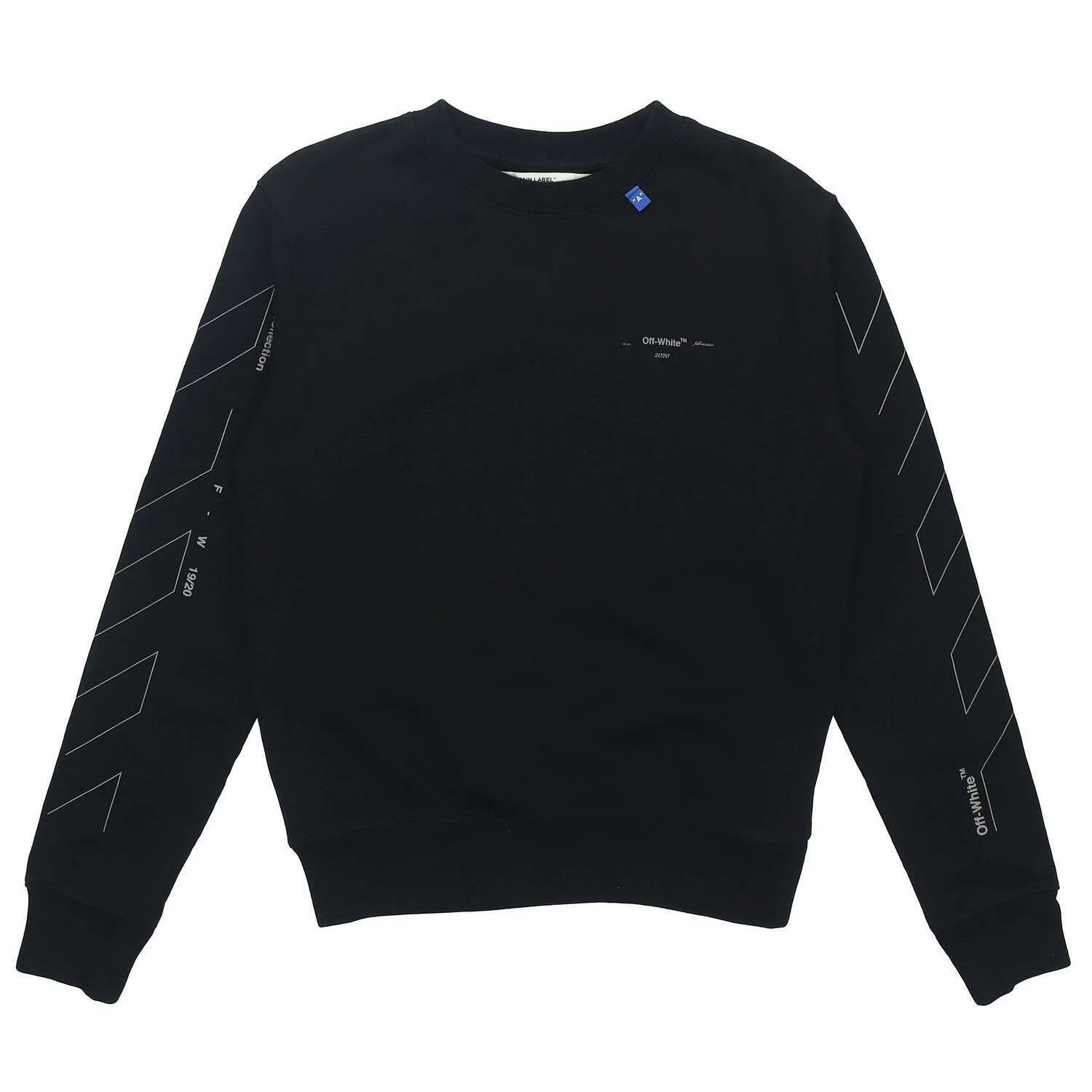 New Off-White Men's Graphic Sweatshirt In Black